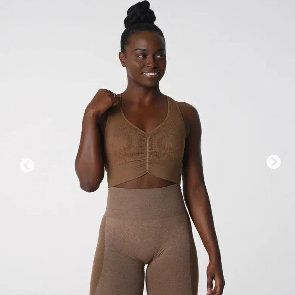 NVGTN NWT Mocha Cinched seamless bra size S
